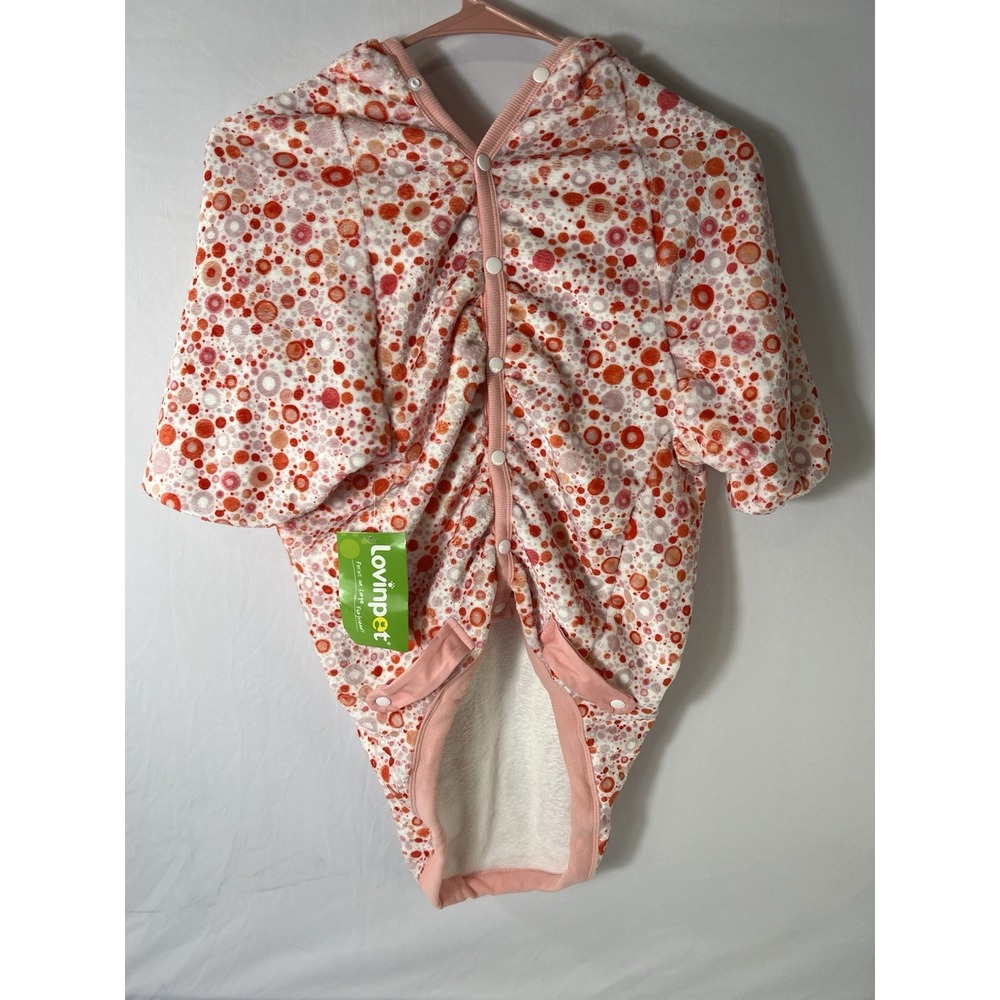 LovinPet Large Dogs Hoodies Girl, Premium‎ Fit Flannel Warm Dog Pajamas. XXL